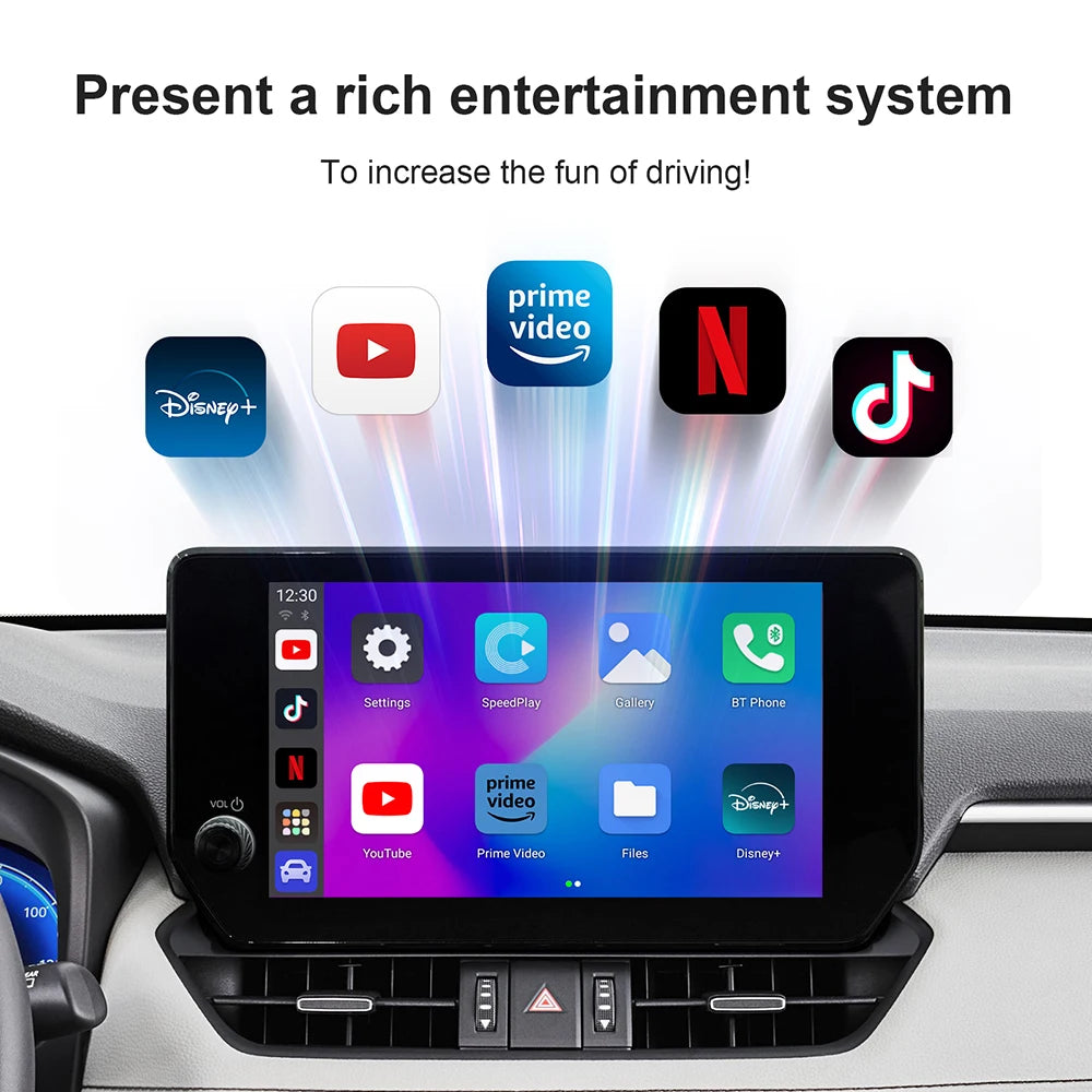 Smart CarPlay AI Box – Android 13 TV Box Sans Fil | Netflix, YouTube & Play Store